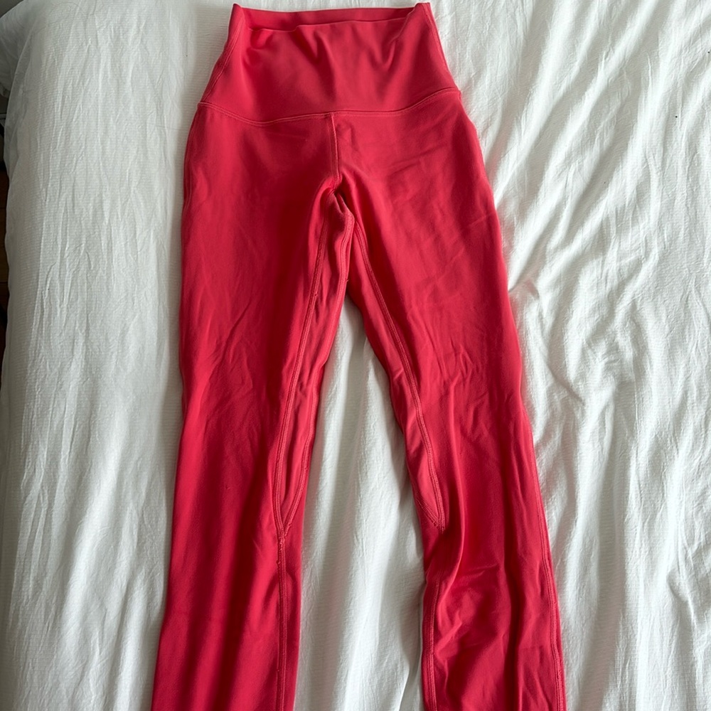 Women’s Lululemon align leggings coral